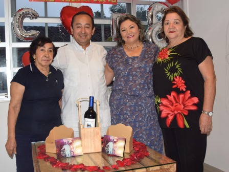 Zunilda Horta Tafur, Efraín González, Cristina Cedeño y Fanny Polanco